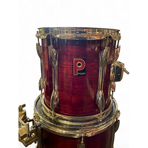 Used Premier 3 Piece 4 PC Red Drum Kit