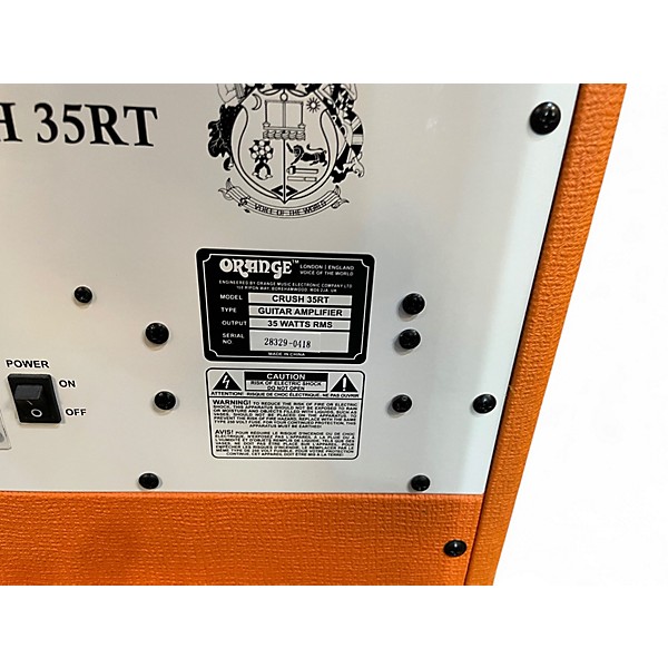 Used Orange Amplifiers Crush 35RT Guitar Combo Amp