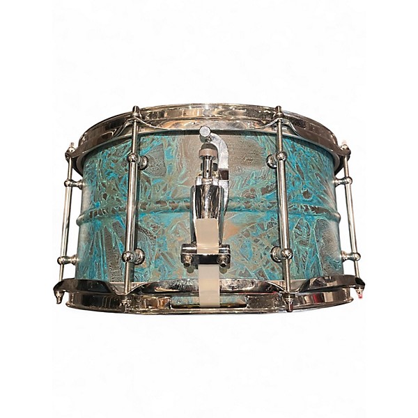 Used Pork Pie 13X7 Brass Patina Patina Drum