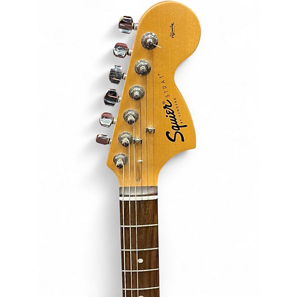 Used Squier Affinity Stratocaster Antique White Solid Body Electric Guitar