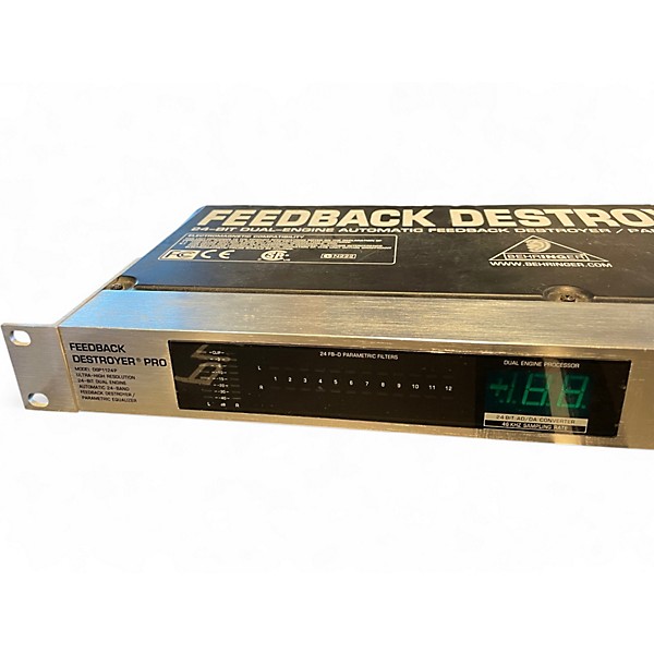 Used Behringer Feedback Destroyer Pro DSP1124P Feedback Suppressor