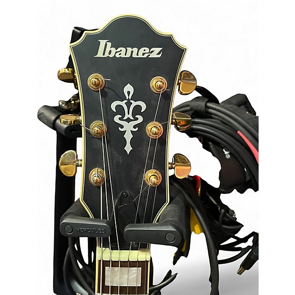 Used Ibanez AF75GBKF Flat Black Hollow Body Electric Guitar