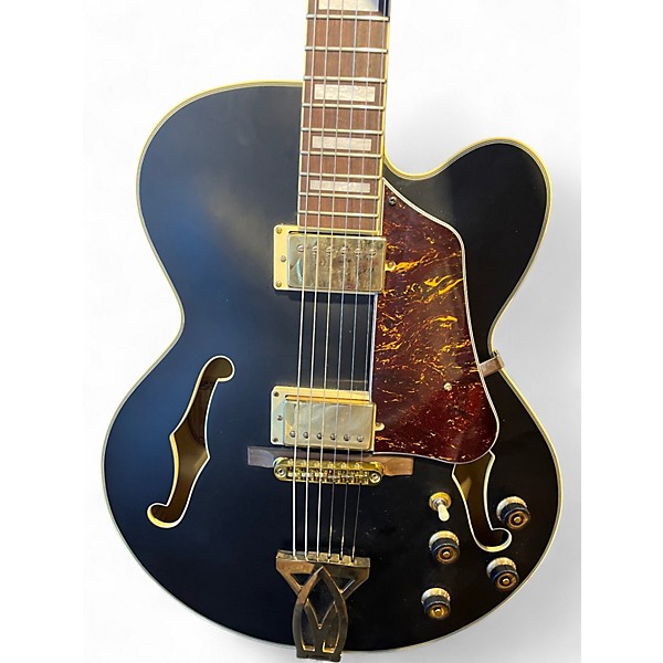 Used Ibanez AF75GBKF Flat Black Hollow Body Electric Guitar