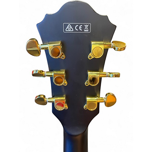 Used Ibanez AF75GBKF Flat Black Hollow Body Electric Guitar