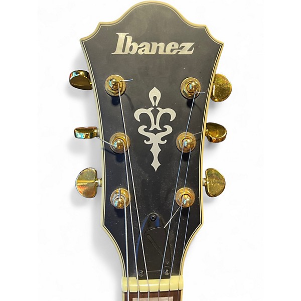 Used Ibanez AF75GBKF Flat Black Hollow Body Electric Guitar
