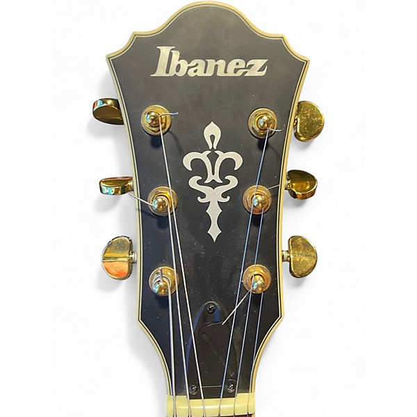 Used Ibanez AF75GBKF Flat Black Hollow Body Electric Guitar