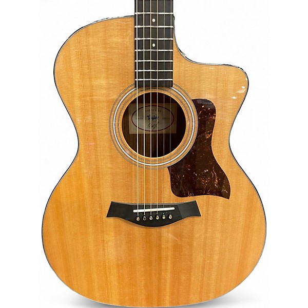 Used Taylor 214CE Plus Natural Acoustic Electric Guitar