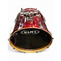 Used Mapex 7 Piece Horizon Trans Red Drum Kit