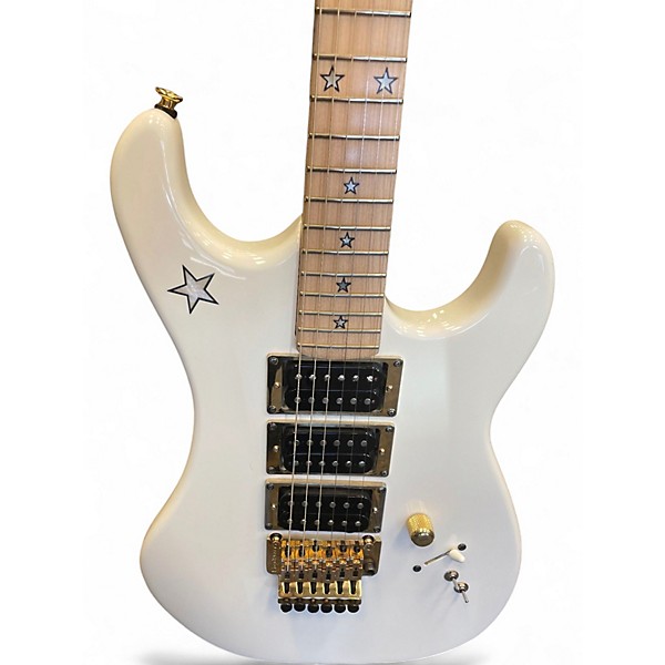 Used Kramer Js Jersey Star White Solid Body Electric Guitar