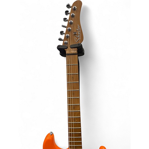 Used Schecter Guitar Research NICK JOHNSTON HSS ATOMIC ORANGE Solid Body Electric Guitar
