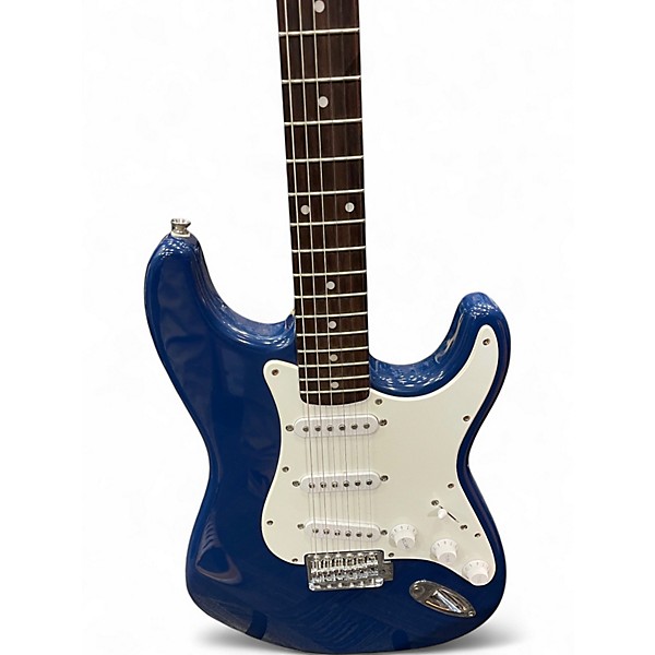 Used Squier Standard Stratocaster Blue Solid Body Electric Guitar