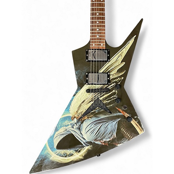 Used Dean Dave Mustaine Zero Angel of Deth II Black Solid Body Electric Guitar