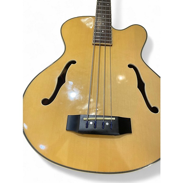 Used Samick HFB490 Natural Acoustic Bass Guitar
