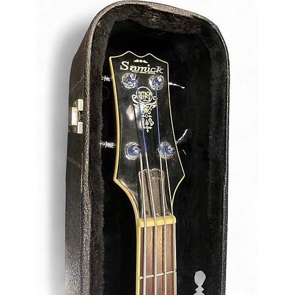 Used Samick HFB490 Natural Acoustic Bass Guitar