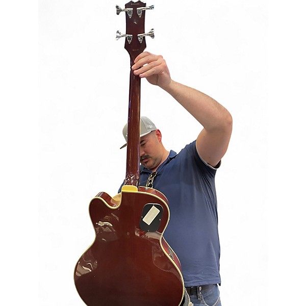 Used Samick HFB490 Natural Acoustic Bass Guitar