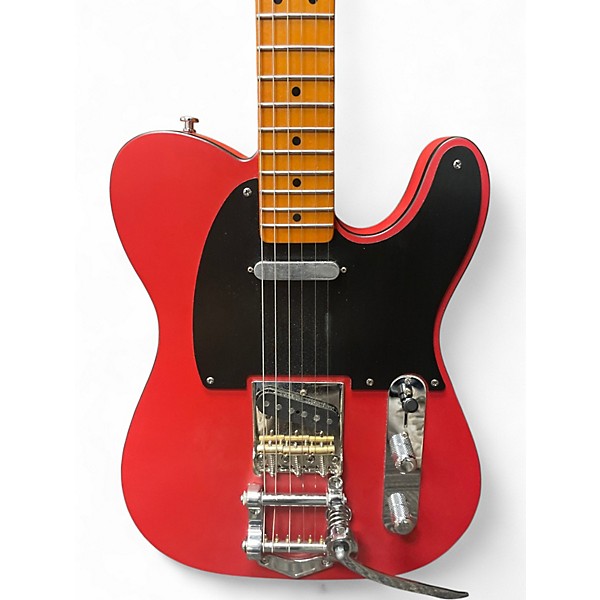 Used Squier 40th Anniversay Telecaster Vintage Edition Satin Dakota Red Solid Body Electric Guitar