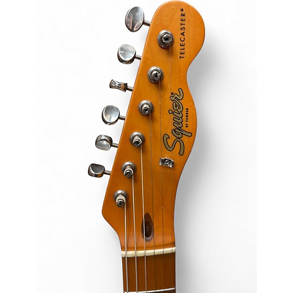 Used Squier 40th Anniversay Telecaster Vintage Edition Satin Dakota Red Solid Body Electric Guitar