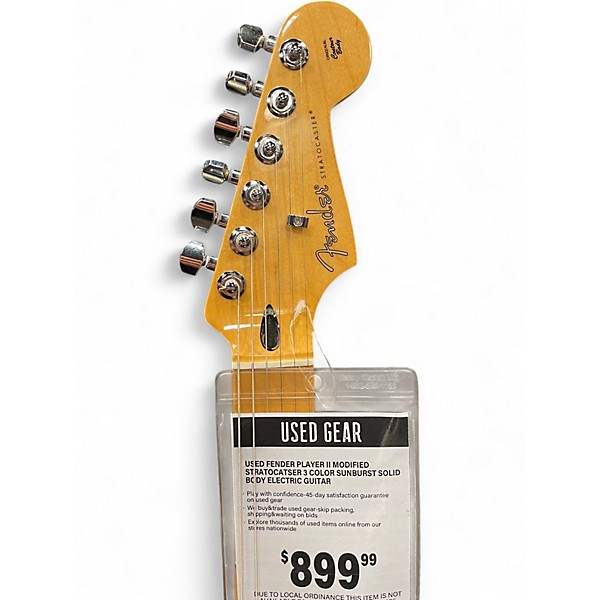 Used Fender PLAYER II MODIFIED STRATOCATSER 3 Color Sunburst Solid Body Electric Guitar