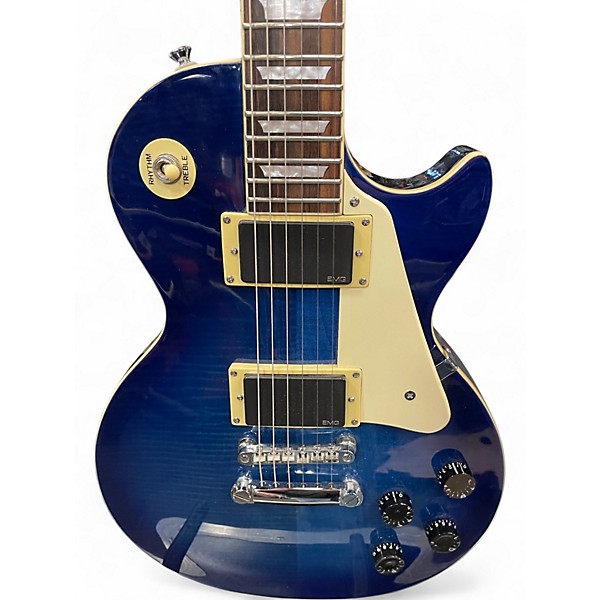 Used Epiphone Les Paul Standard Trans Blue Solid Body Electric Guitar