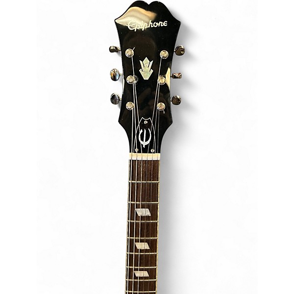 Used Epiphone Riviera Custom P93 Black Royale Black Hollow Body Electric Guitar