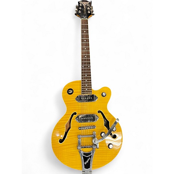 Used Epiphone wildkat Natural Hollow Body Electric Guitar