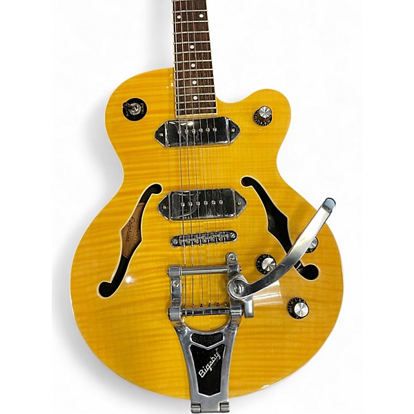 Used Epiphone wildkat Natural Hollow Body Electric Guitar
