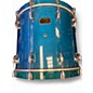 Used Pearl 4 Piece Masters Studio Birch Gloss Aqua Marine Stain Drum Kit