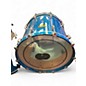 Used Pearl 4 Piece Masters Studio Birch Gloss Aqua Marine Stain Drum Kit