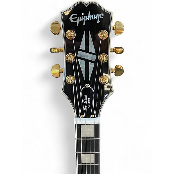 Used Epiphone Les Paul Custom Natural Solid Body Electric Guitar