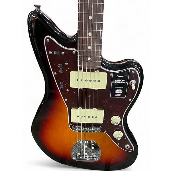 Used Fender American Professional Jazzmaster 3 Color Sunburst Solid Body Electric Guitar