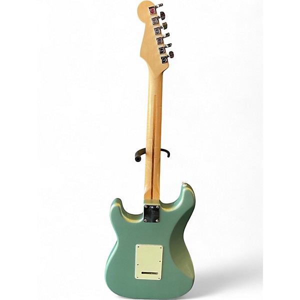 Used Fender Standard Stratocaster HSS Sage Green Metallic Solid Body Electric Guitar