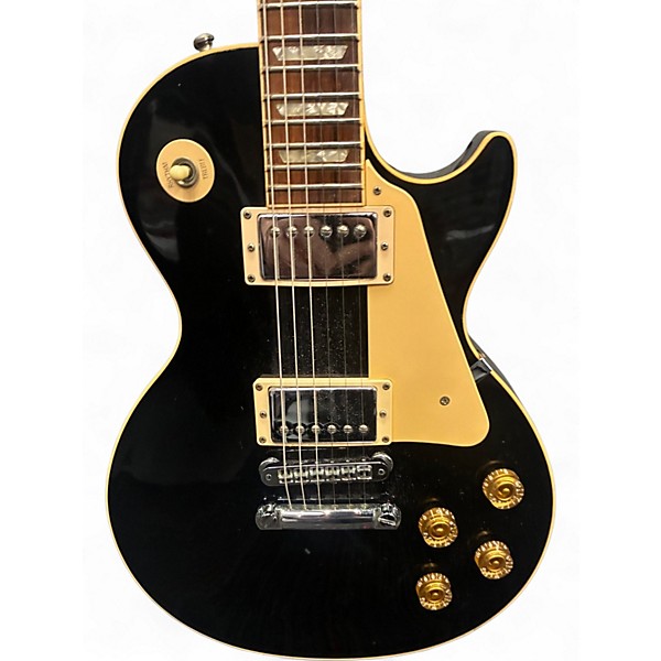 Used Gibson Les Paul Standard Black Solid Body Electric Guitar