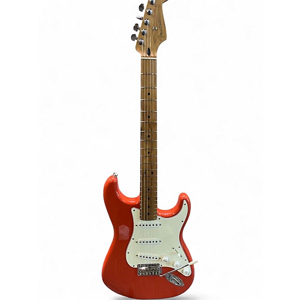 Used Fender Player Stratocaster Fiesta Red Solid Body Electric Guitar