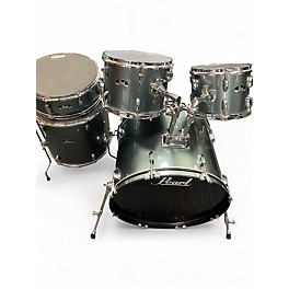 Used Pearl 5 Piece ROADSHOW AQUA BLUE GLITTER Drum Kit
