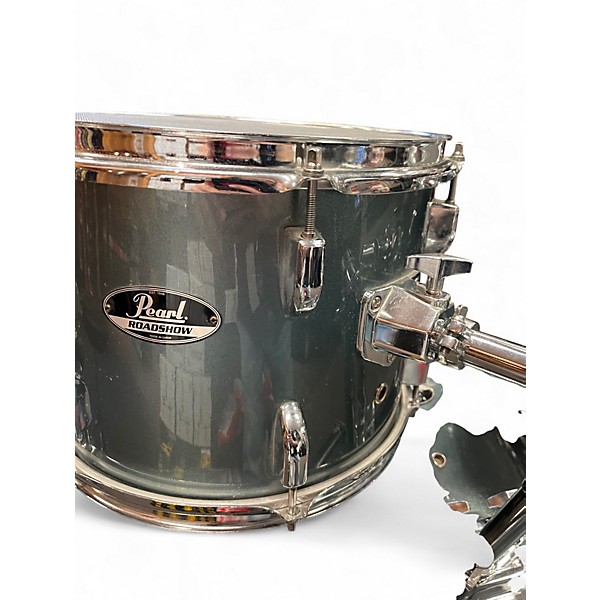 Used Pearl 5 Piece ROADSHOW AQUA BLUE GLITTER Drum Kit