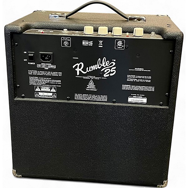 Used Fender Rumble 25 25W 1x8 Bass Combo Amp