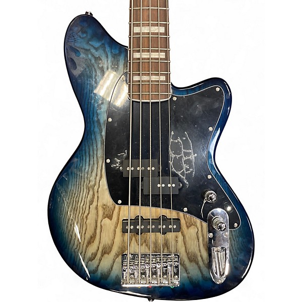 Used Ibanez TMB405TA Cosmic Blue Starburst Electric Bass Guitar