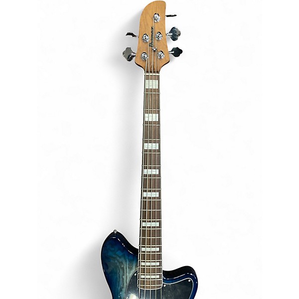 Used Ibanez TMB405TA Cosmic Blue Starburst Electric Bass Guitar
