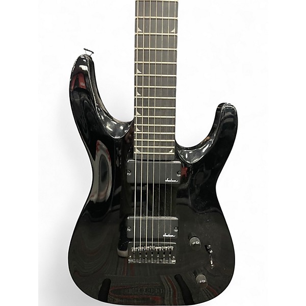 Used Jackson SLATXF7 Soloist 7 String Black Solid Body Electric Guitar