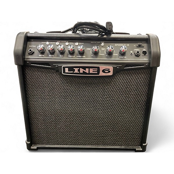 Used Line 6 Spider IV 15W 1X8 Guitar Combo Amp