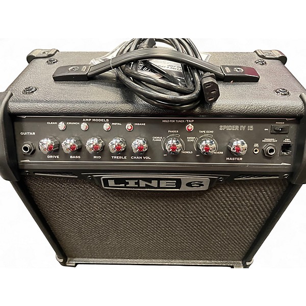 Used Line 6 Spider IV 15W 1X8 Guitar Combo Amp