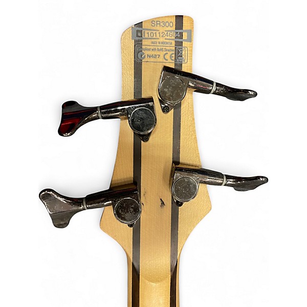 Used Ibanez SR300 Black Electric Bass Guitar