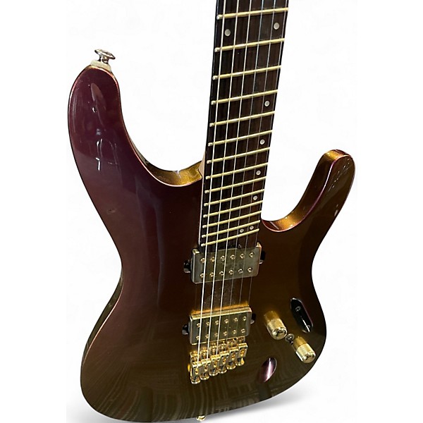 Used Ibanez sml721 Rose gold metallic Solid Body Electric Guitar