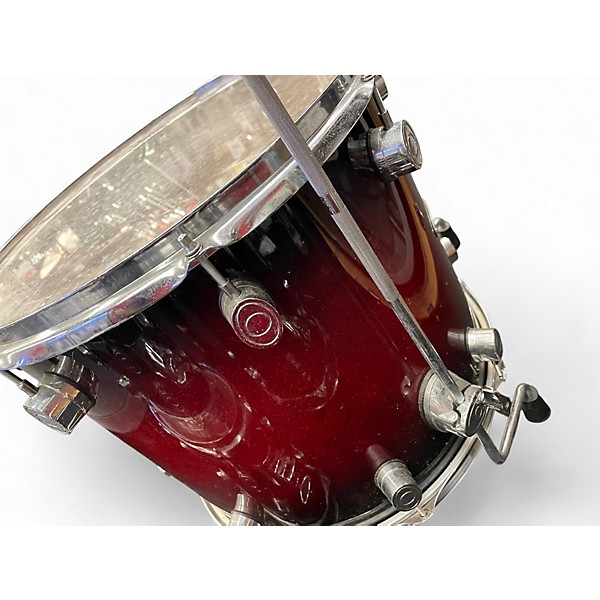Used PDP by DW 6 Piece X7 6 Piece Drum Kit Red Drum Kit
