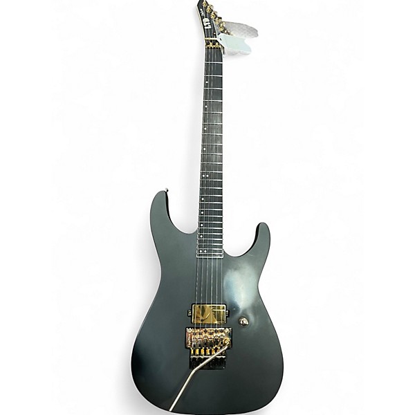 Used ESP ltd deluxe m1001 Black Solid Body Electric Guitar