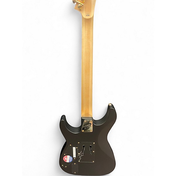 Used ESP ltd deluxe m1001 Black Solid Body Electric Guitar