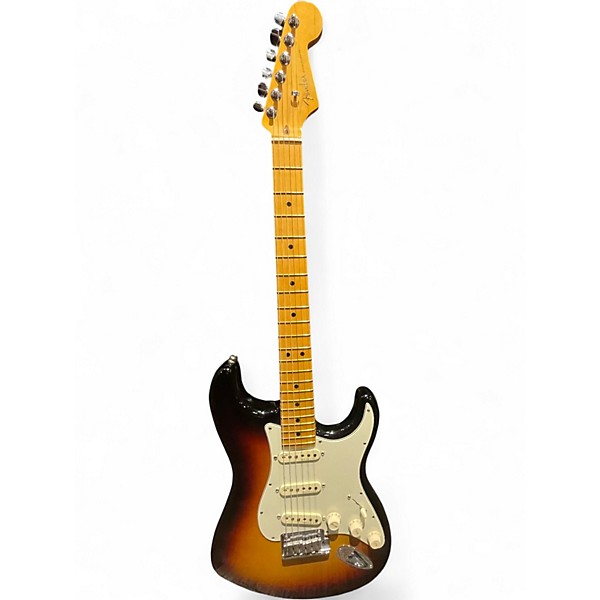 Used Fender American Ultra Stratocaster 2 Tone Sunburst Solid Body Electric Guitar
