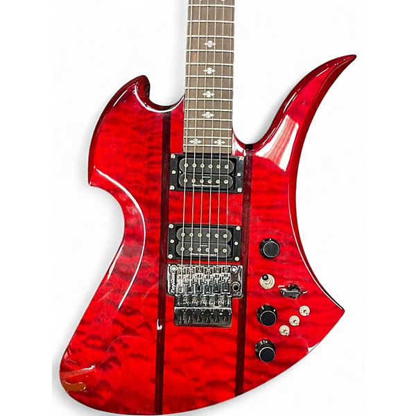Used B.C. Rich Mockingbird Legacy ST with Floyd Rose Electric Gui Trans Red Solid Body Electric Guitar