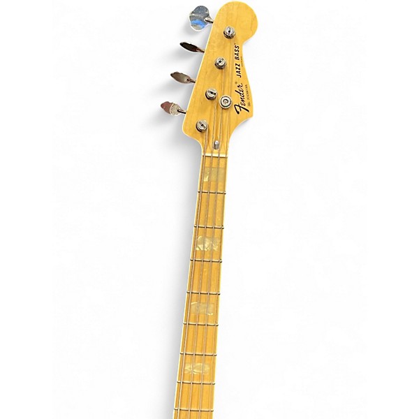 Used Fender 1970S Jazz Bass yellow Electric Bass Guitar