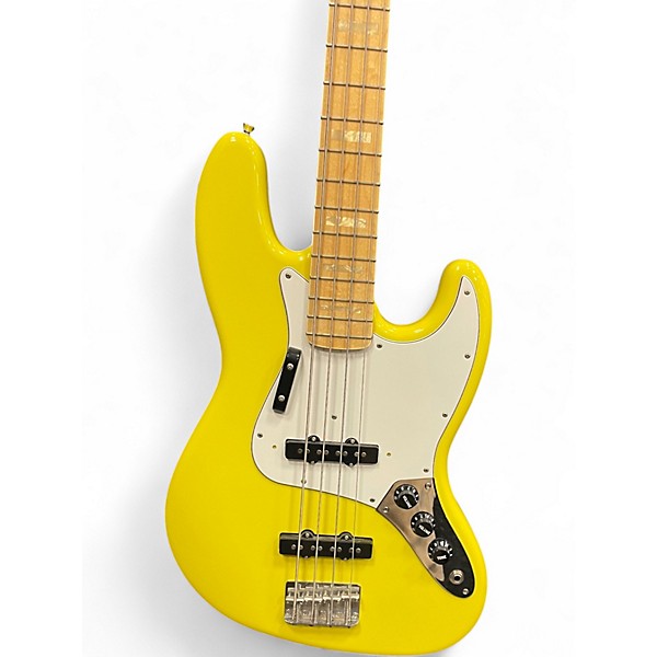 Used Fender 1970S Jazz Bass yellow Electric Bass Guitar